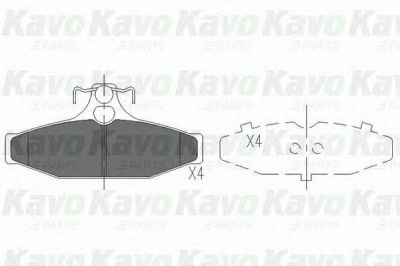 KAVO PARTS kbp7503 -  Комплект тормозных колодок, дисковый тормоз